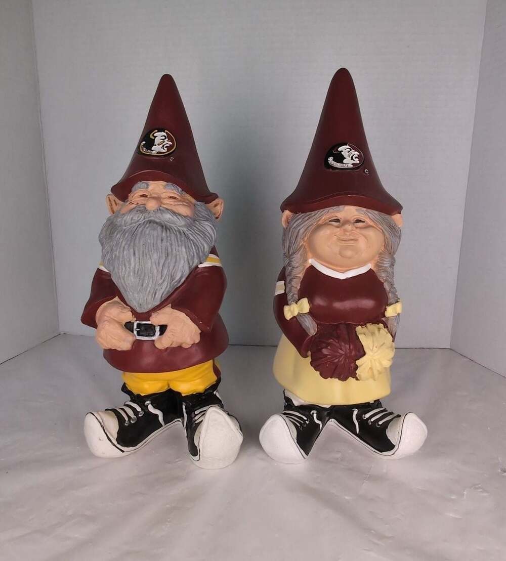 New Creative Enterprises 2007 Florida State Seminoles Garden Gnome Couple Set